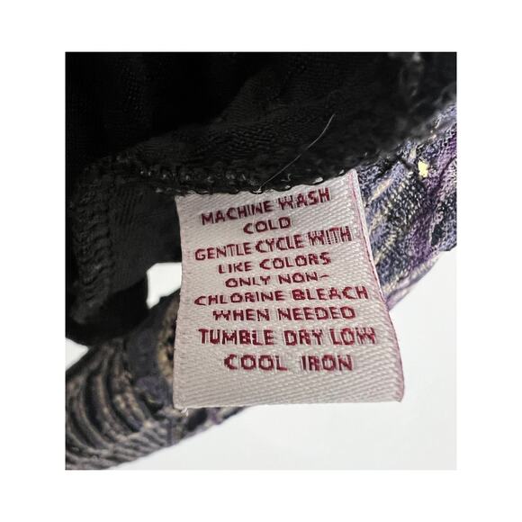 JM Collection Women's Peacock Feather 3/4 Sleeve Blouse Medium - Picture 7 of 7